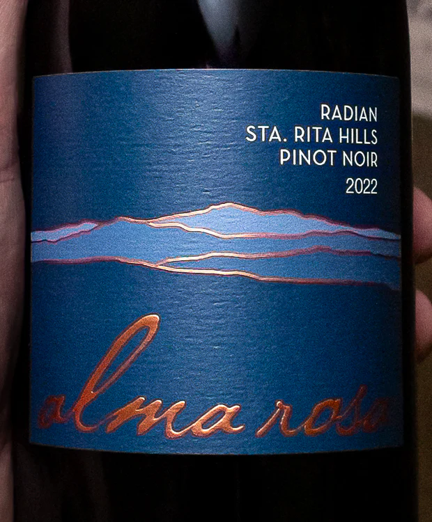 Alma Rosa Pinot Noir Radian Vineyard Sta. Rita Hills 2022 - Image 2
