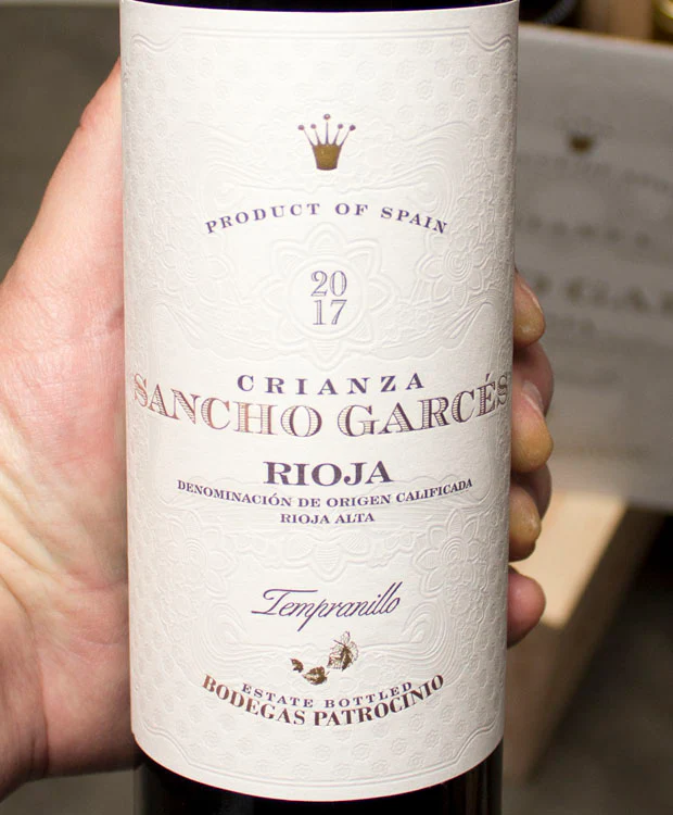 Bodegas Patrocinio Sancho Garces Rioja Alta Crianza 2017 - Image 2