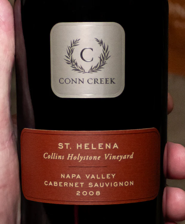Conn Creek Cabernet Sauvignon AVA Series Collins Holystone Vineyard St. Helena Napa Valley 2008 - Image 2