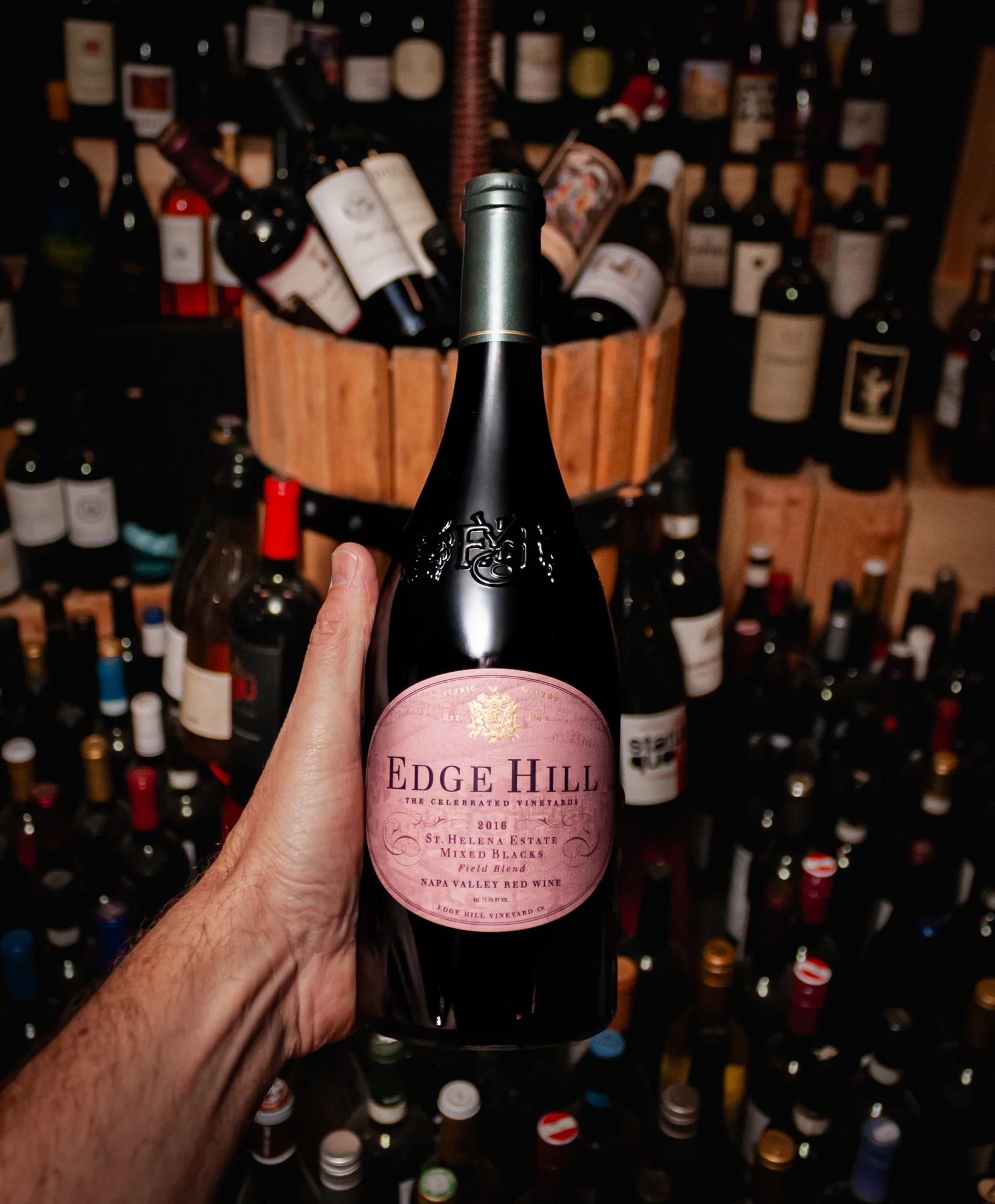 Edge Hill Red Blend Mixed Blacks Napa Valley 2016 - Image 2