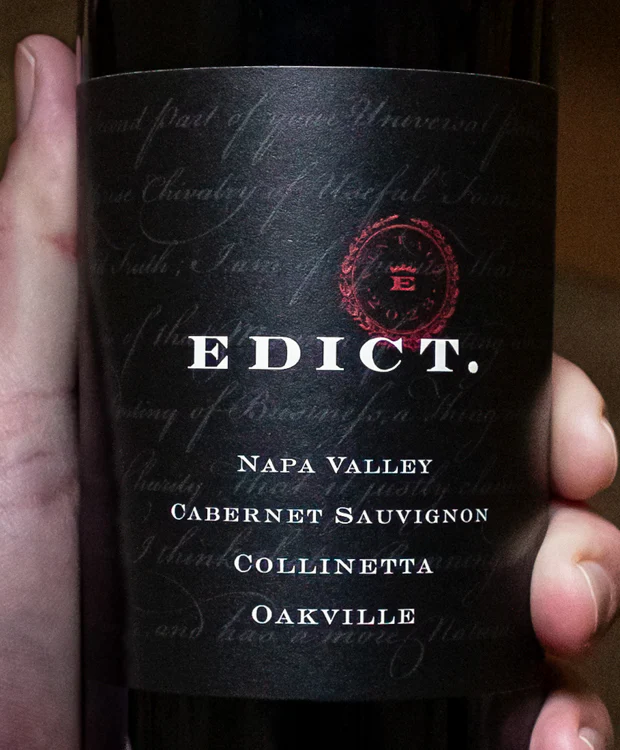 Edict Cabernet Sauvignon Collinetta Oakville Napa Valley 2023 - Image 2