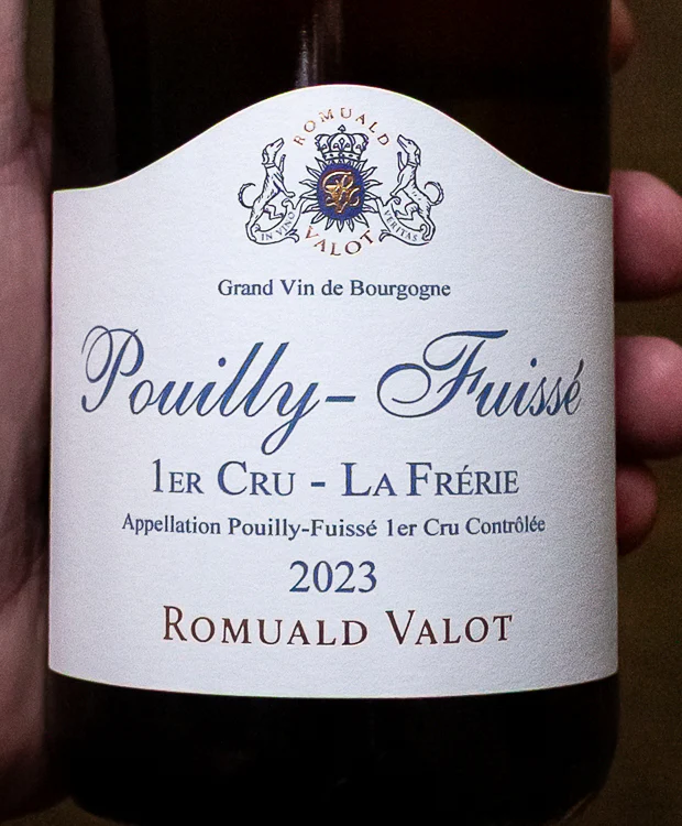 Romuald Valot Pouilly-Fuissé La Frérie Premier Cru 2023 - Image 2