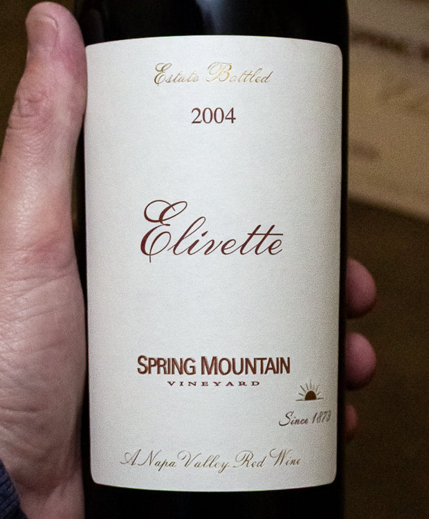 Spring Mountain Vineyard Red Blend Elivette Spring Mountain District Napa Valley 2004 - Image 2